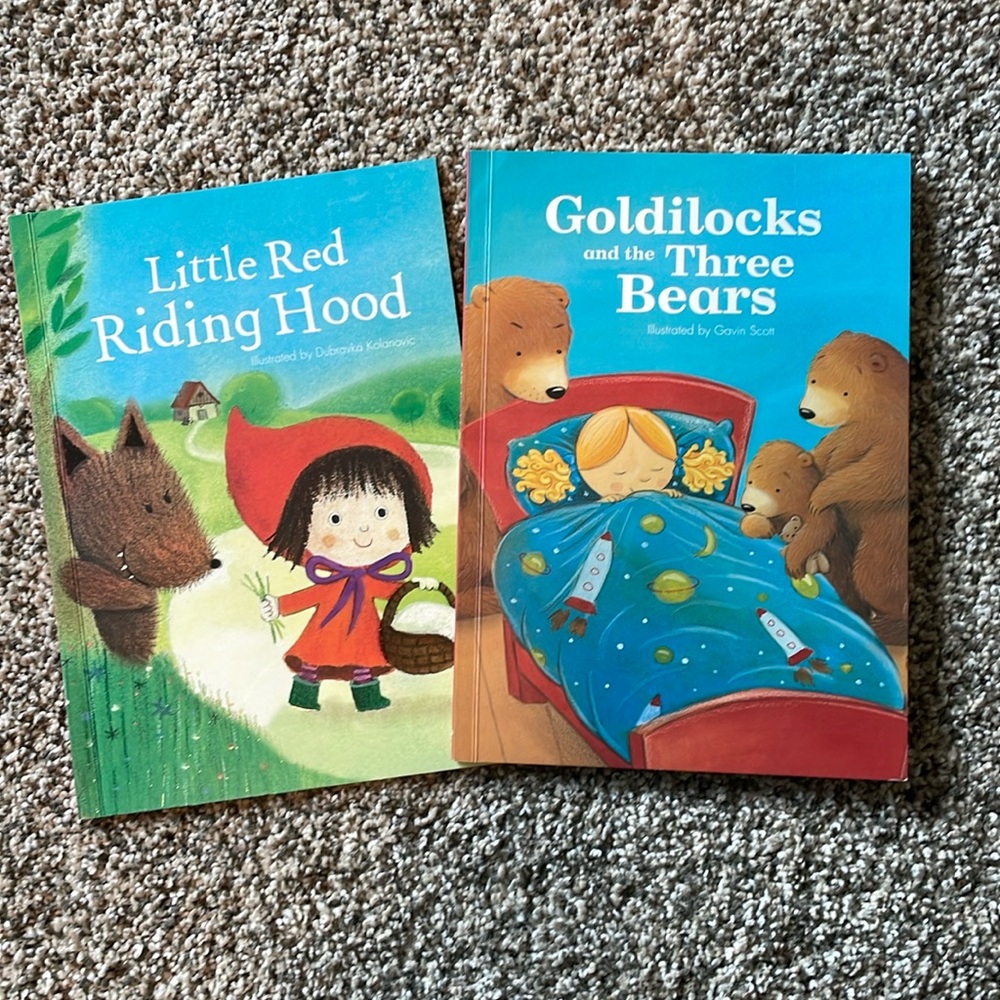 2 classic fairytales: Goldilocks & the 3 Bears and Little Red Riding Hood